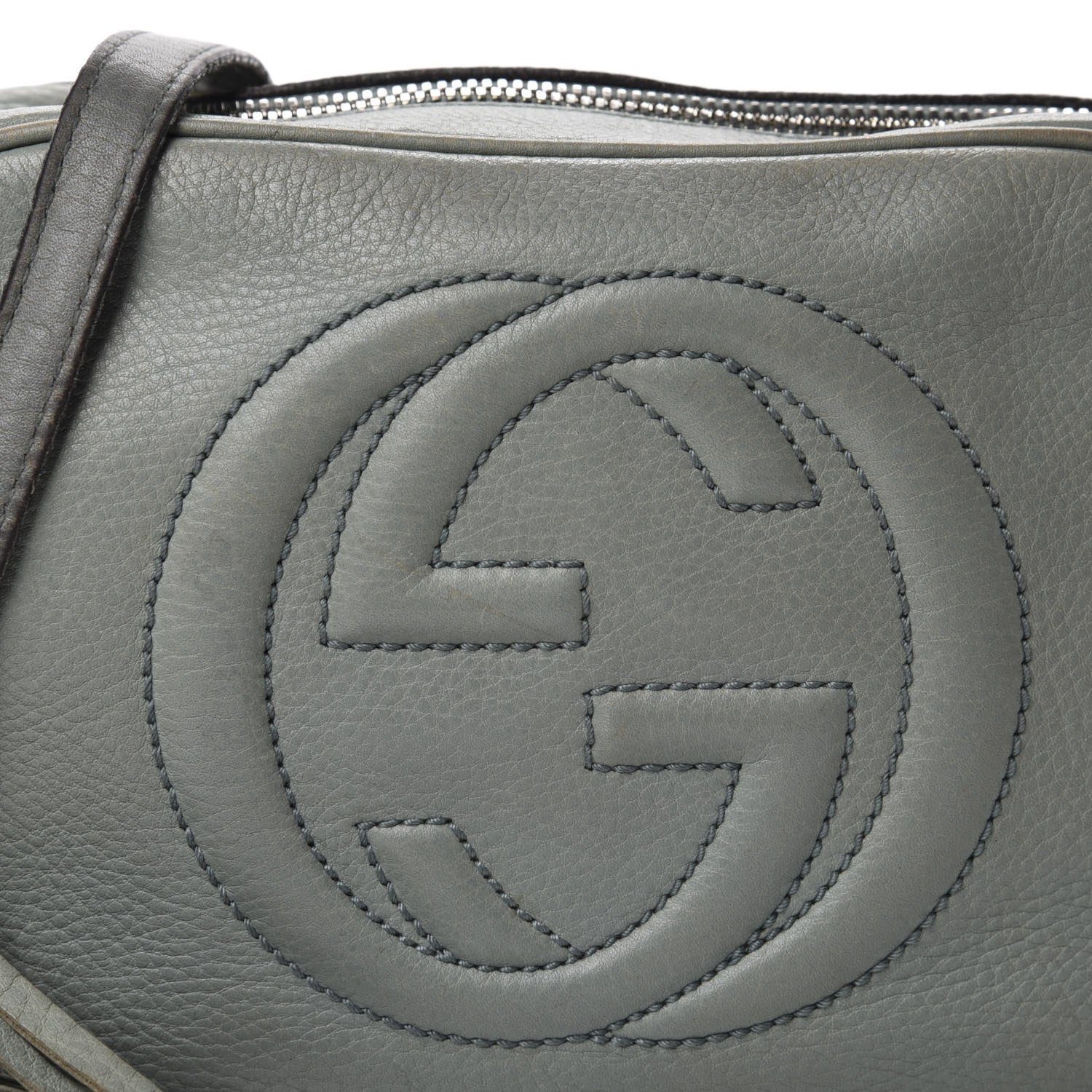 Gucci Pebbled Calfskin Small Soho Disco Bag Light Blue 19 of 19