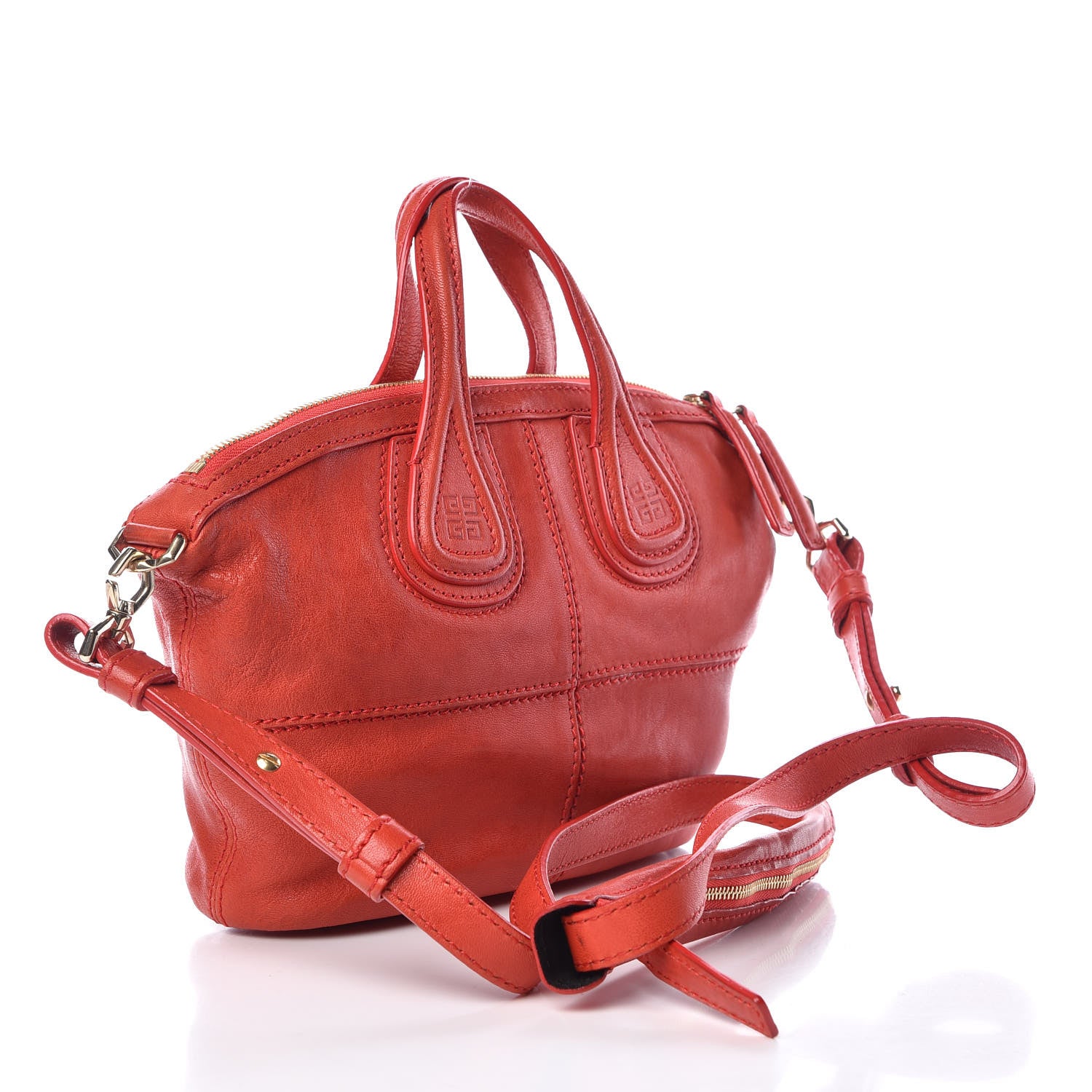 Givenchy Sugar Goatskin Micro Nightingale Red 4 of 11