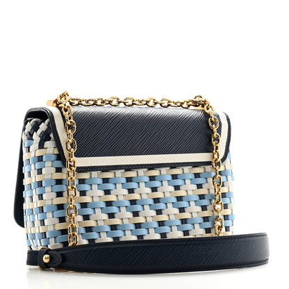 Louis Vuitton Epi Guinguette Twist Shoulder Bag MM Indigo Blue 4 of 13