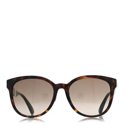 Gucci Acetate Round Eye GG Web Sunglasses GG0854SK Havana 2 of 7