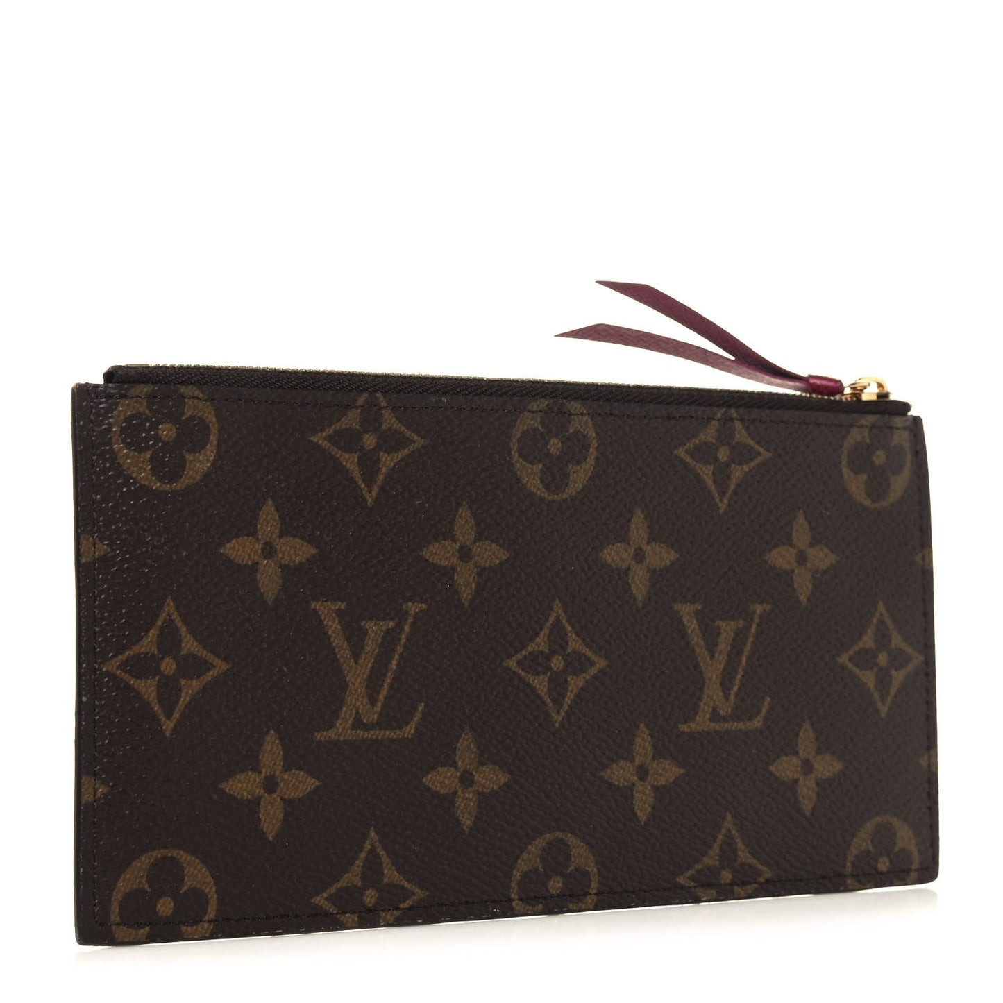 Monogram Felicie Chain Wallet Zippered Insert Fuchsia