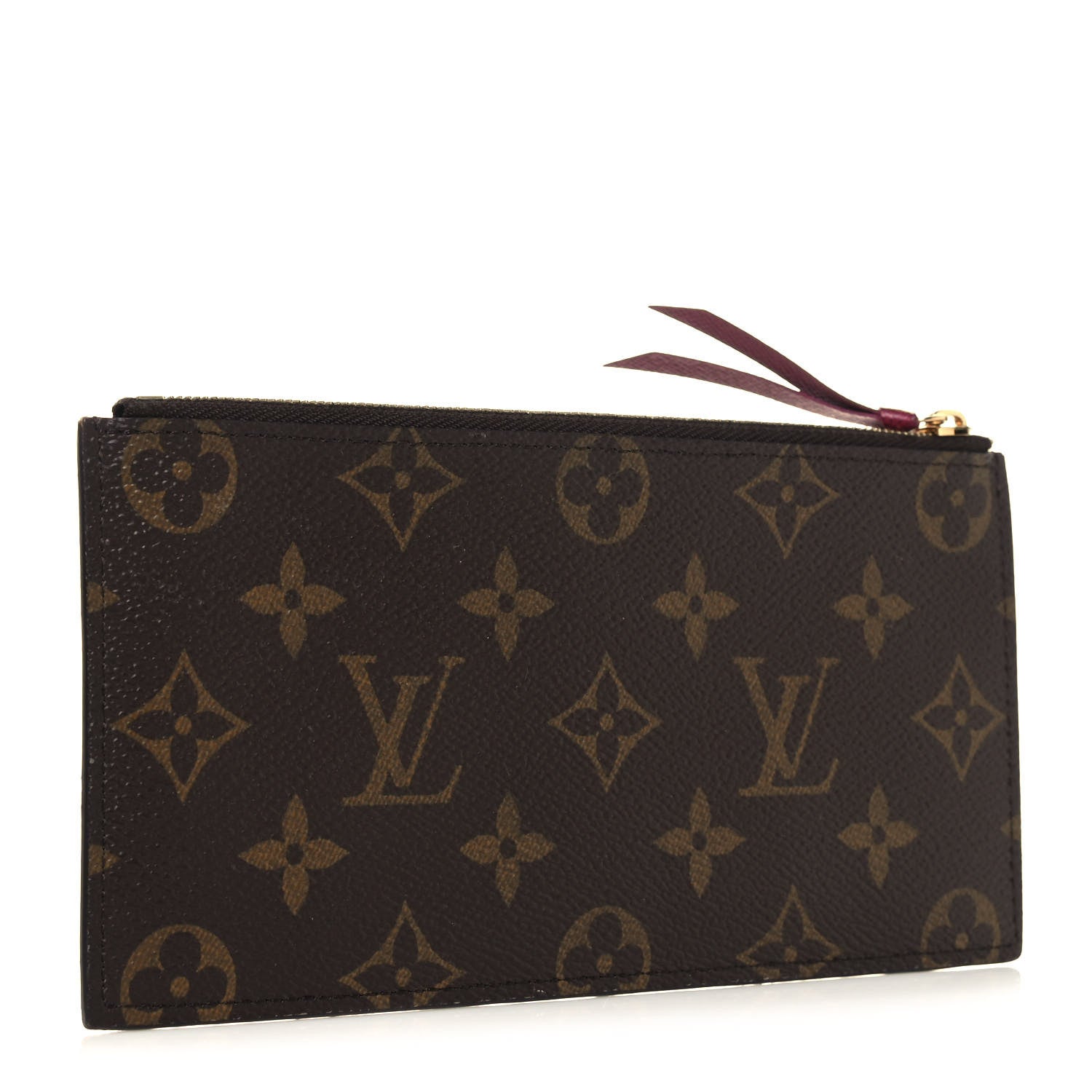 Louis Vuitton Monogram Felicie Chain Wallet Zippered Insert Fuchsia 3 of 12