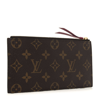 Louis Vuitton Monogram Felicie Chain Wallet Zippered Insert Fuchsia 3 of 12