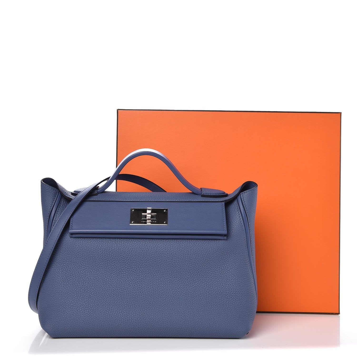 Hermes Togo Swift 24/24 29 Bleu Brighton 8 of 8