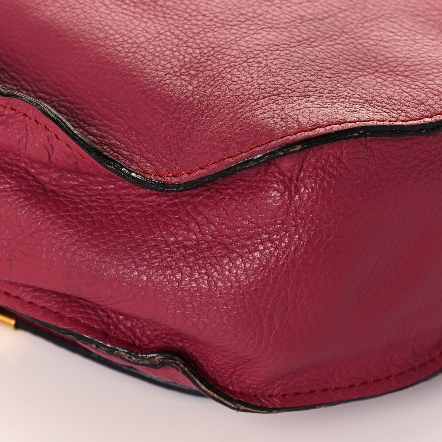 Calfskin Medium Marcie Hobo Peony Red