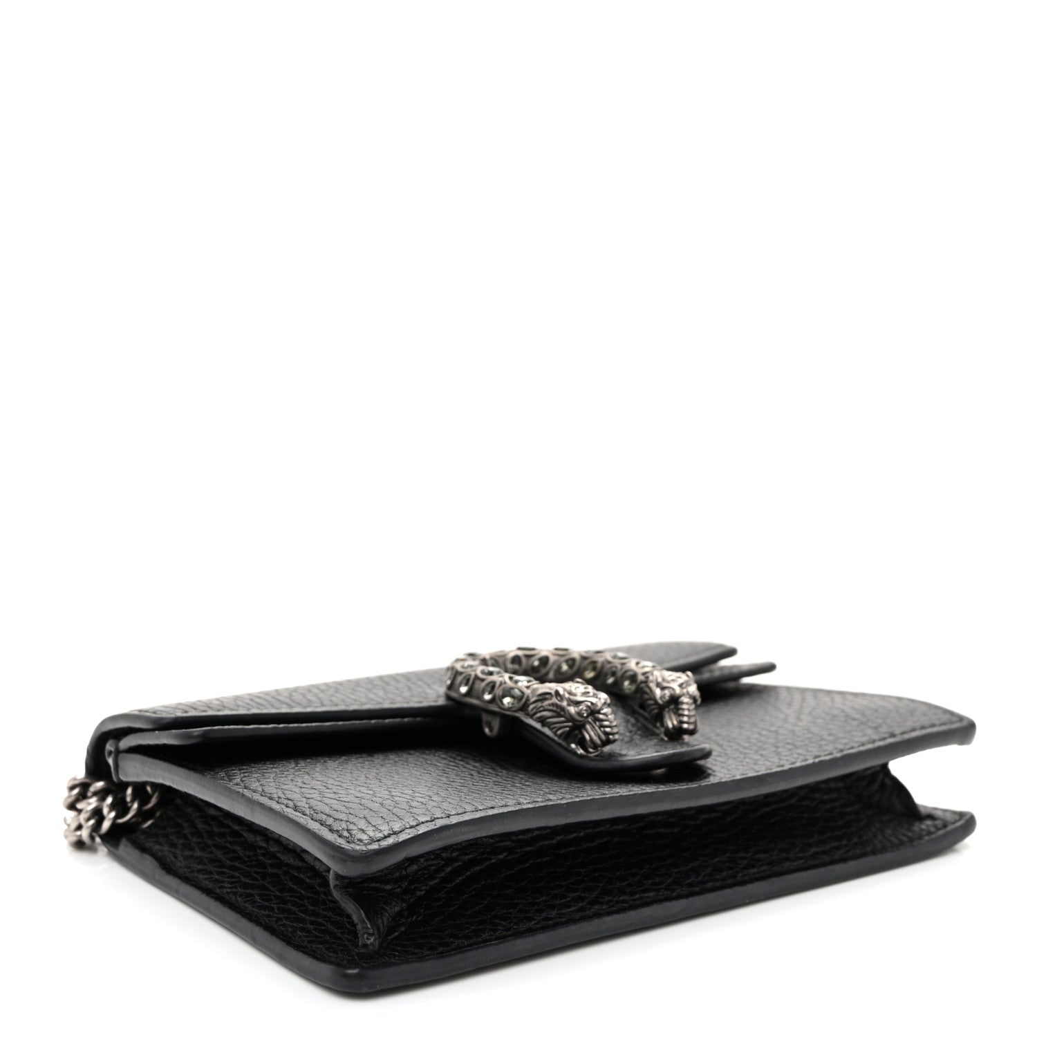 Gucci Calfskin Super Mini Dionysus Shoulder Bag Black 4 of 9