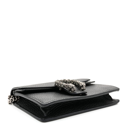 Gucci Calfskin Super Mini Dionysus Shoulder Bag Black 4 of 9