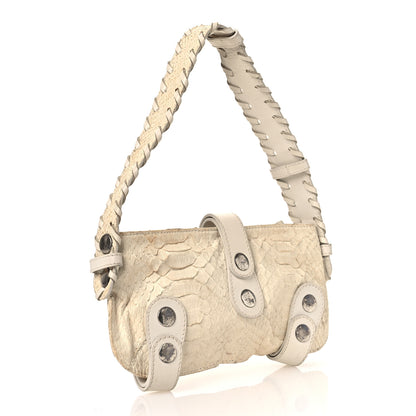 Chloe Snakeskin Silverado Mini Bag Ivory 3 of 15