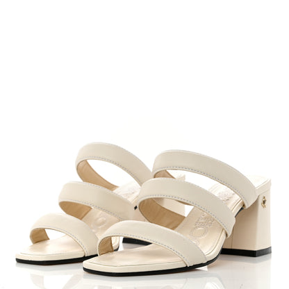Jimmy Choo Nappa Auna 65 Mule Sandals 36.5 Latte 3 of 7