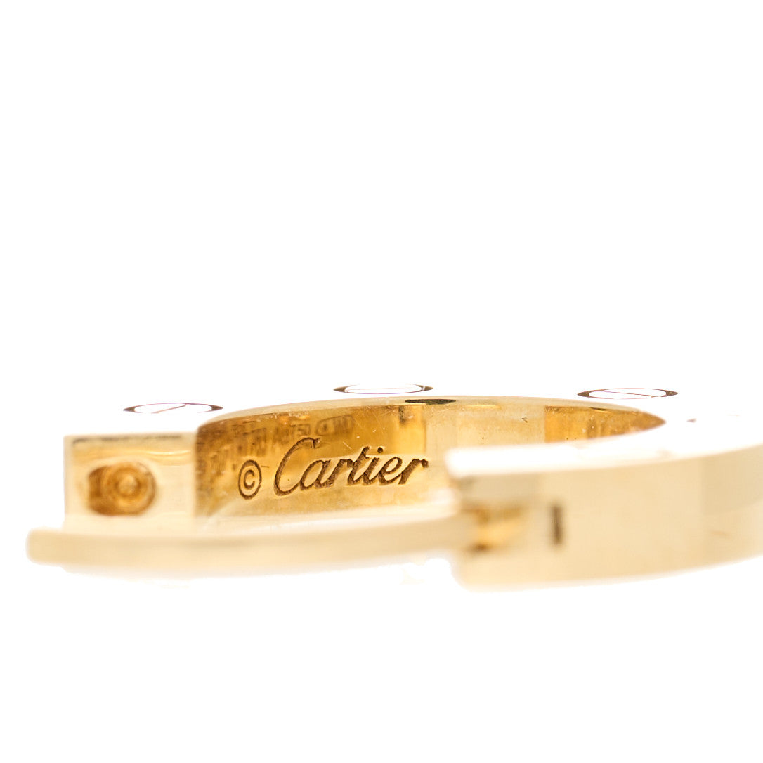 Cartier 18K Yellow Gold Single LOVE Hoop Earring 1277179