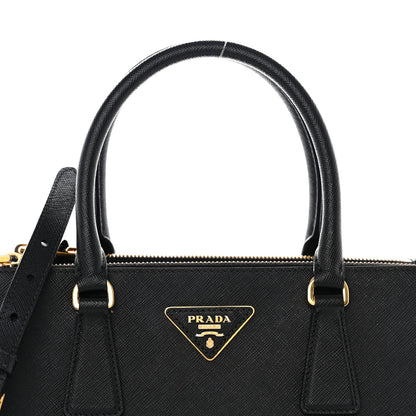 Prada Saffiano Small Galleria Double Zip Tote Black 8 of 10