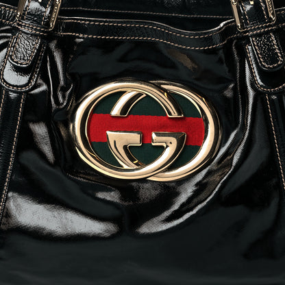 Gucci Dialux Medium Britt Shoulder Bag Black 8 of 10