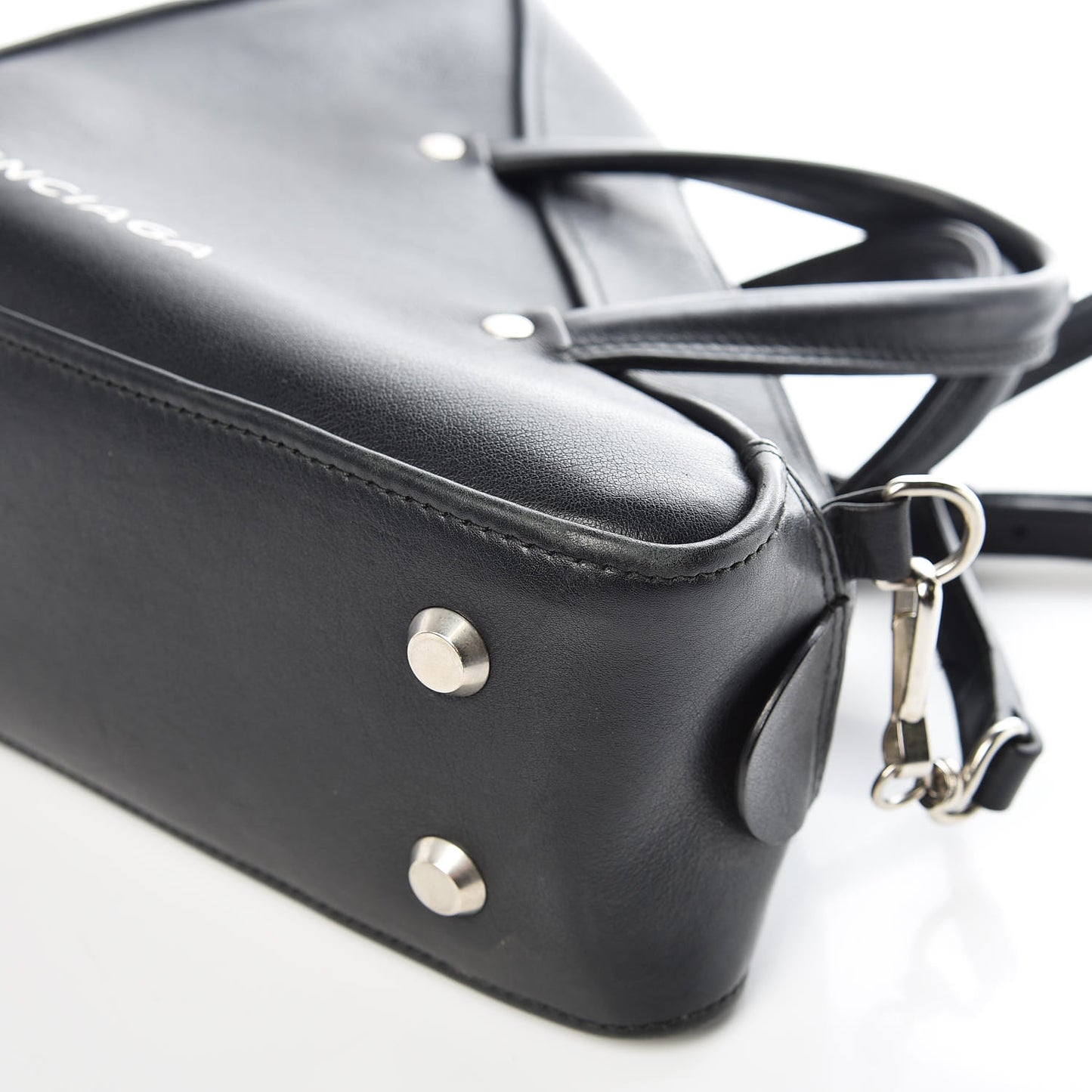 Calfskin S Triangle Duffle Black