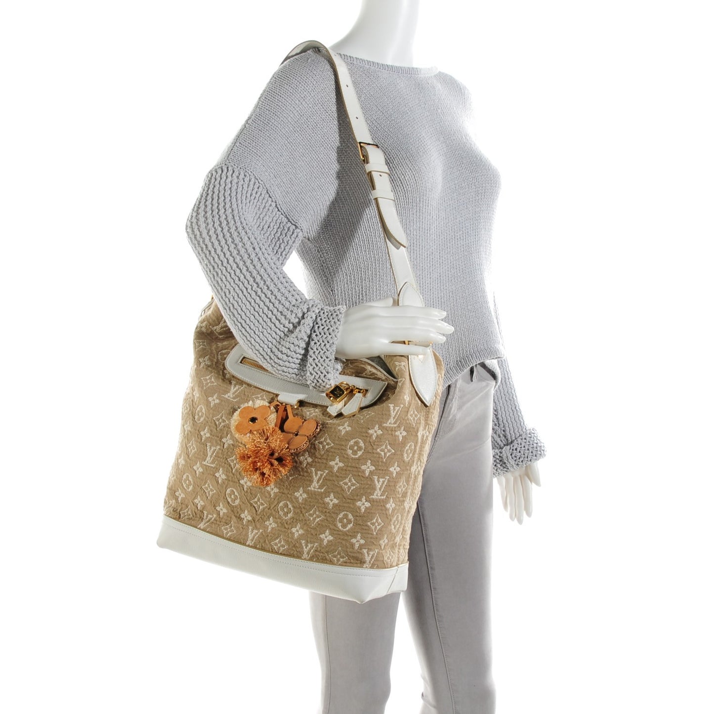 Monogram Sabbia Besace White