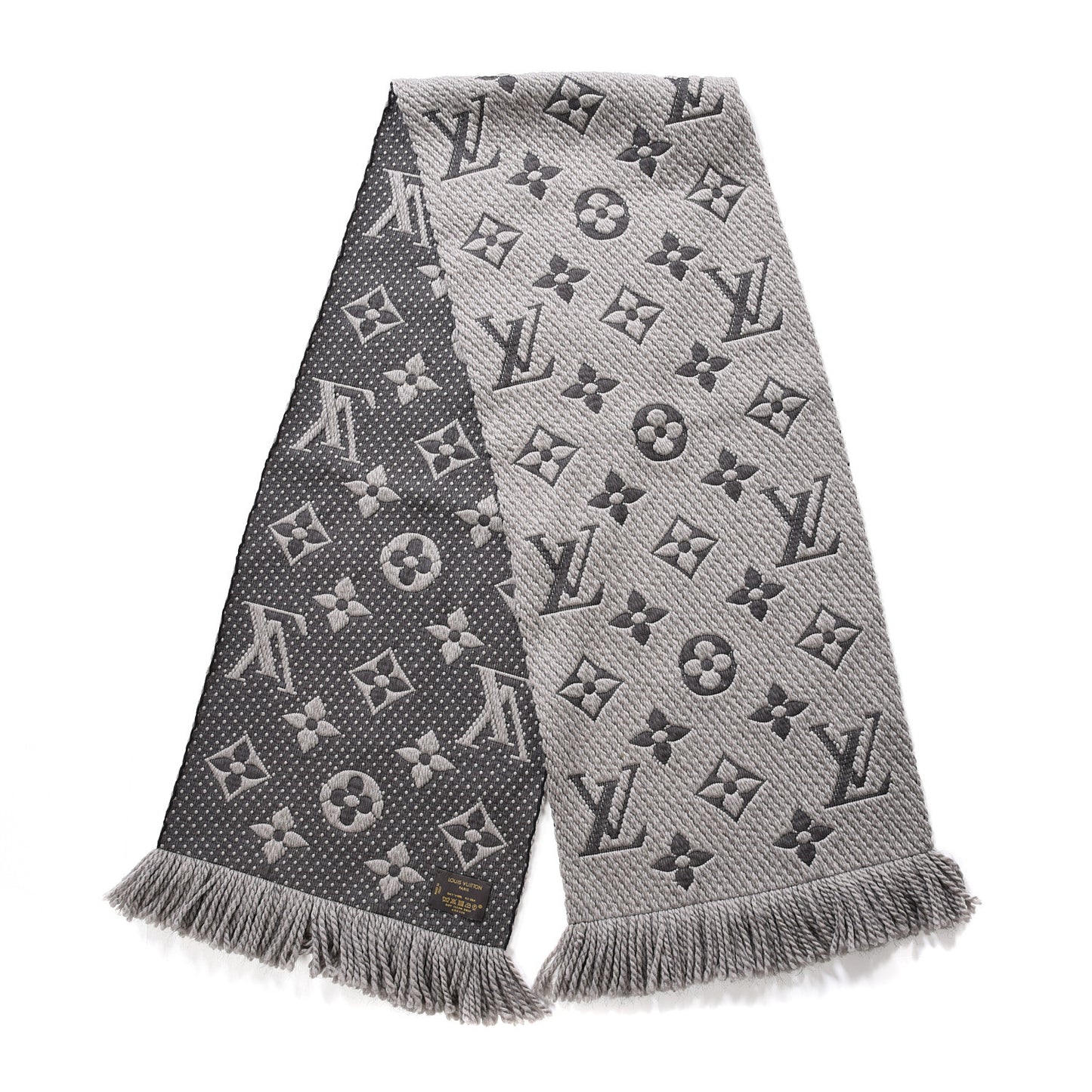 Wool Silk Logomania Scarf Verone