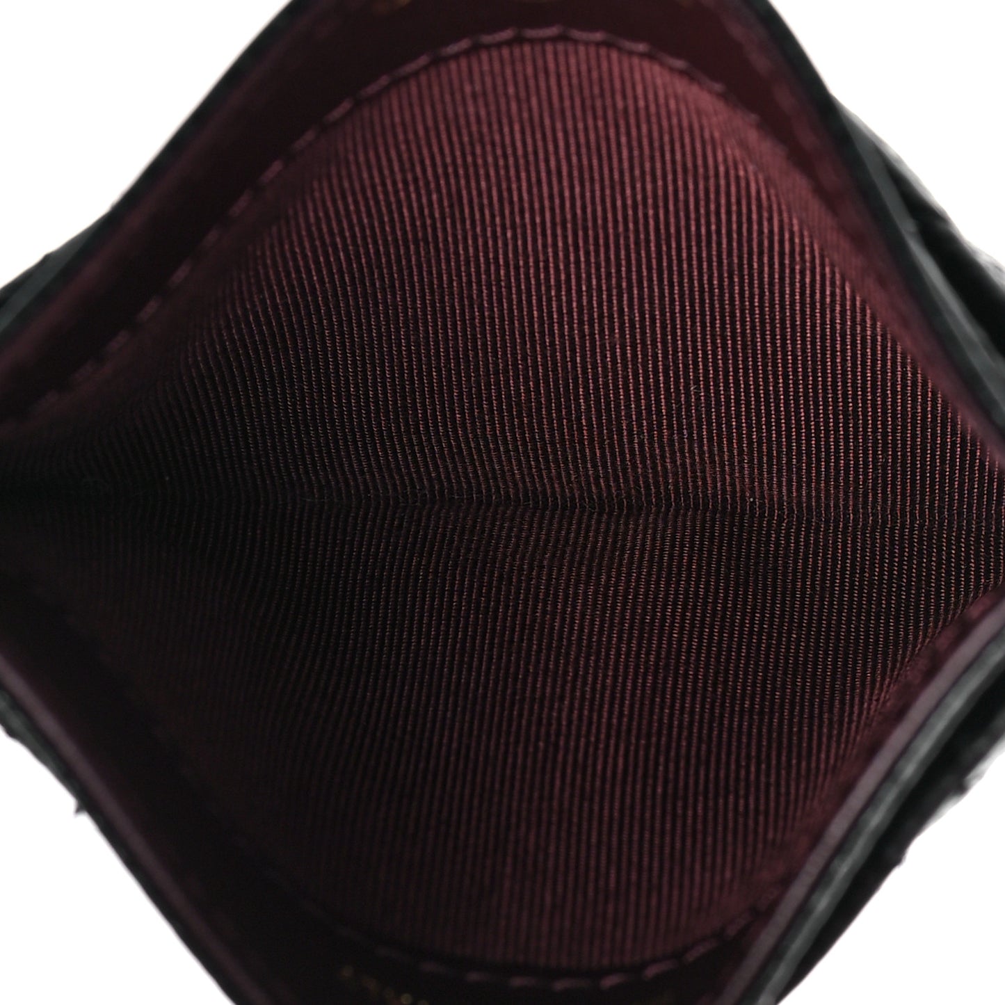 Caviar Quilted Card Holder Black