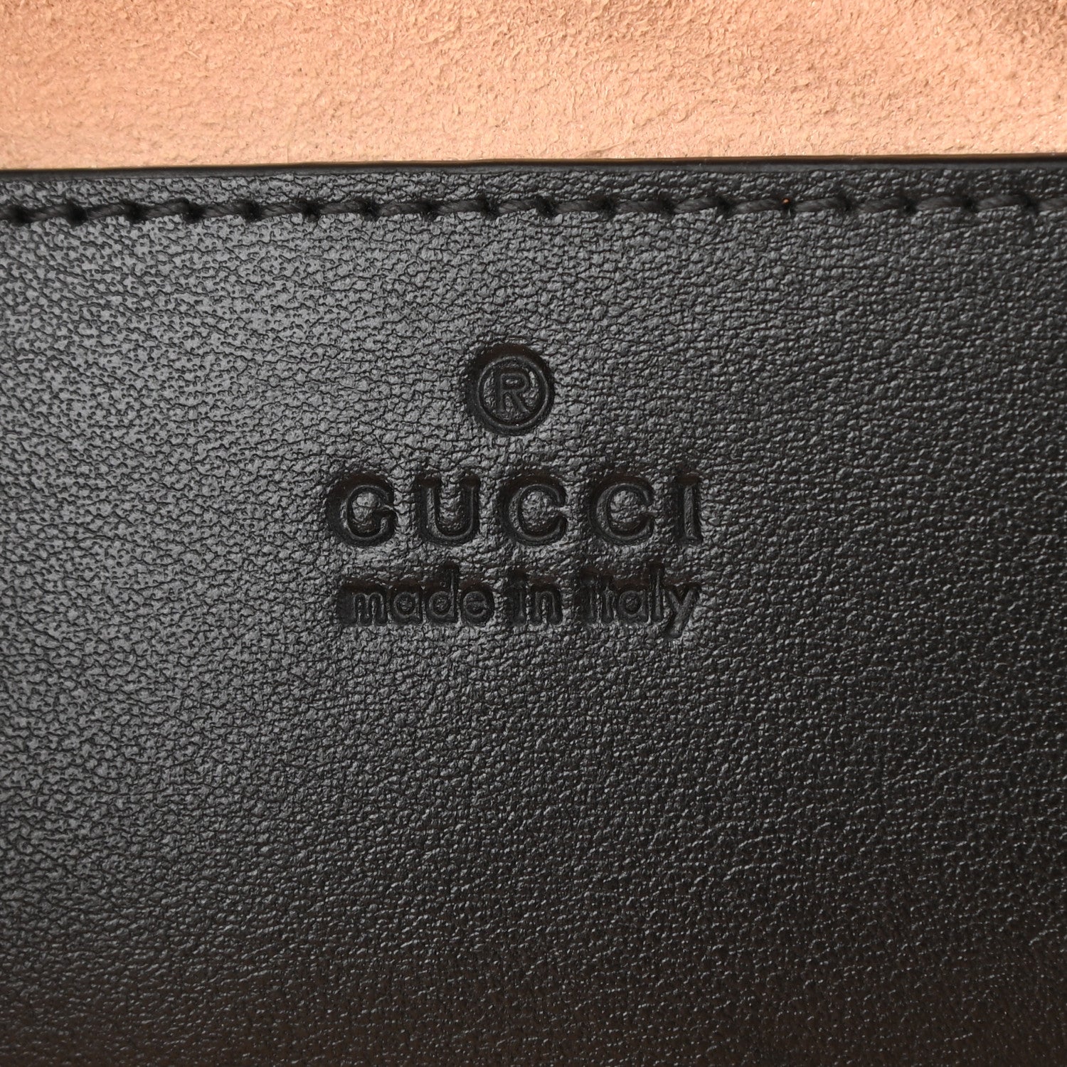 Gucci Calfskin Matelasse Small GG Marmont Chain Shoulder Bag Black 6 of 13