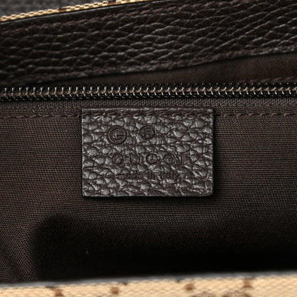 Gucci Monogram Flap Messenger Bag Beige Dark Brown 6 of 11