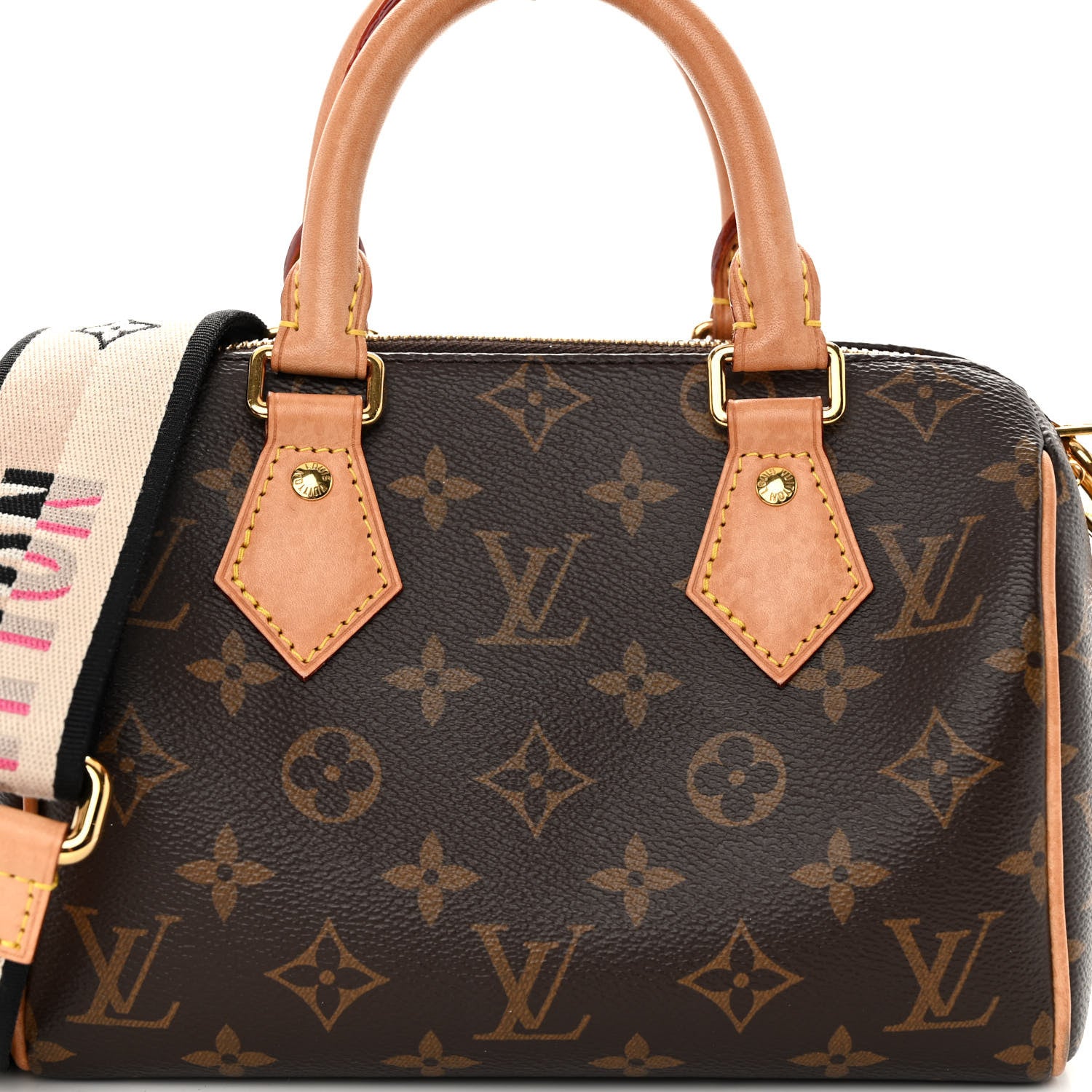 Louis Vuitton Monogram Speedy Bandouliere 20 Black 6 of 9