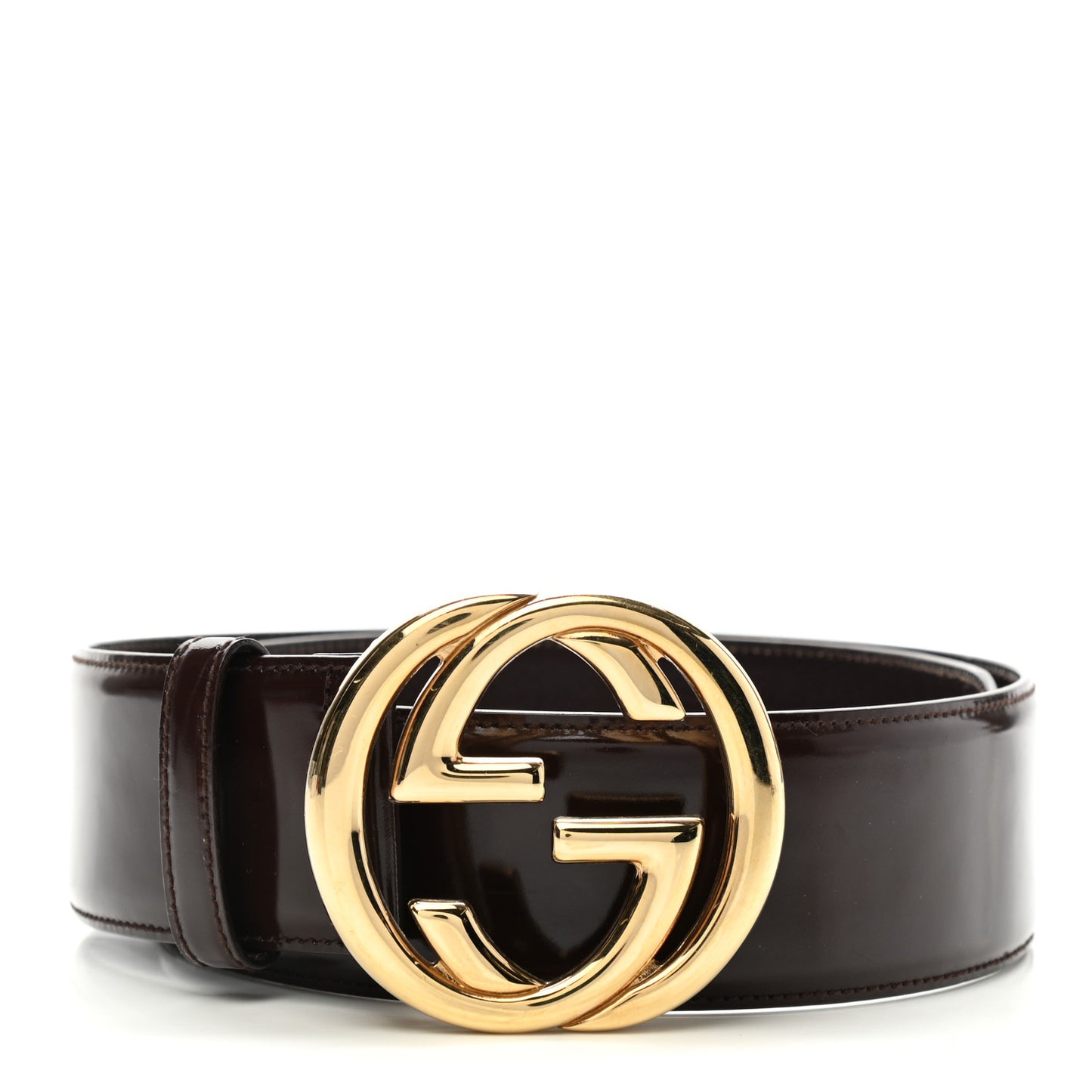 Patent Interlocking G Belt 75 30 Dark Brown