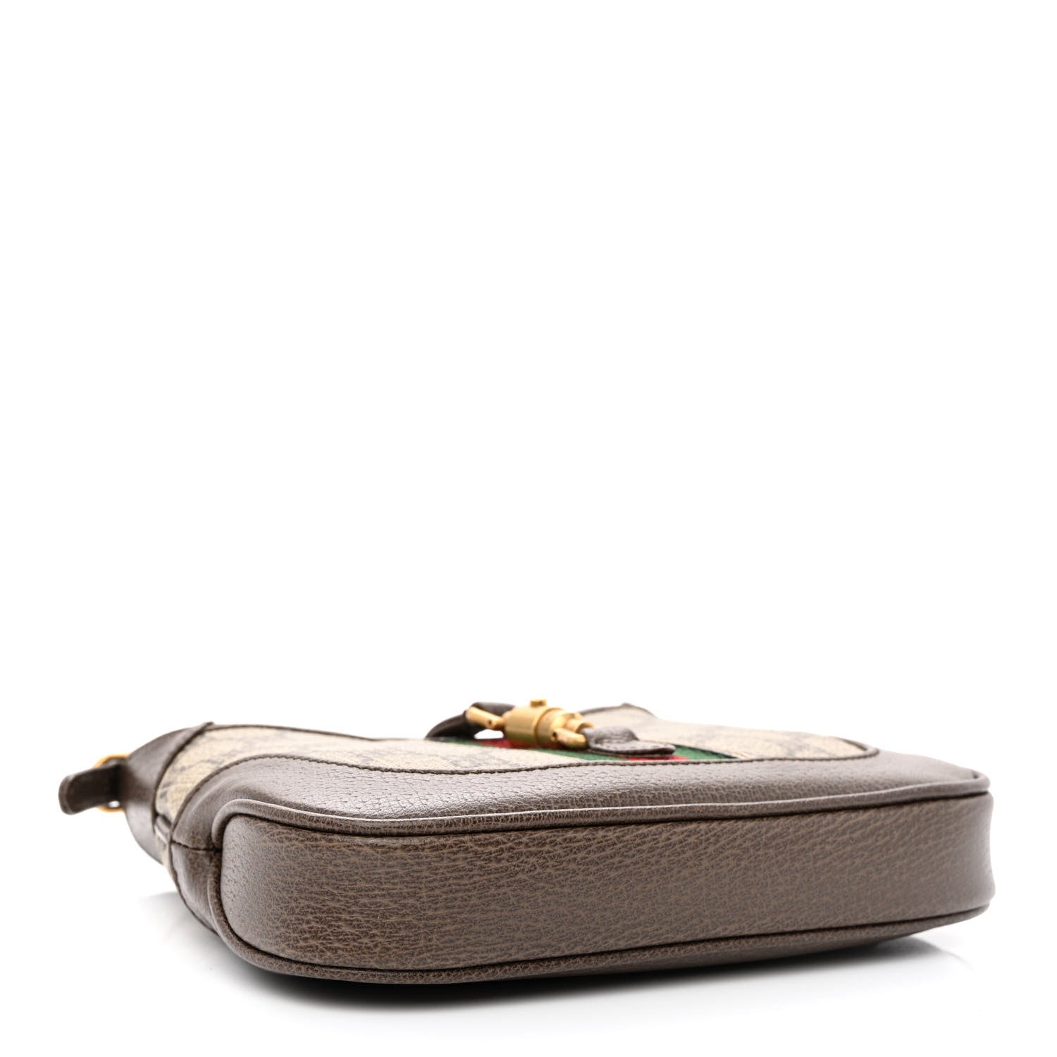 Gucci X BALENCIAGA BB Supreme Monogram Calfskin Web Mini Jackie 1961 Hobo Beige Ebony 4 of 11