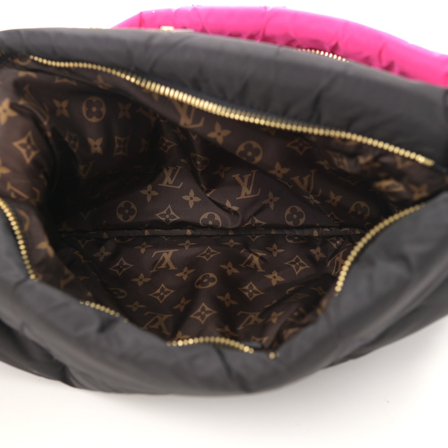 Econyl Monogram Pillow Maxi Multi Pochette Accessories Black Fuchsia