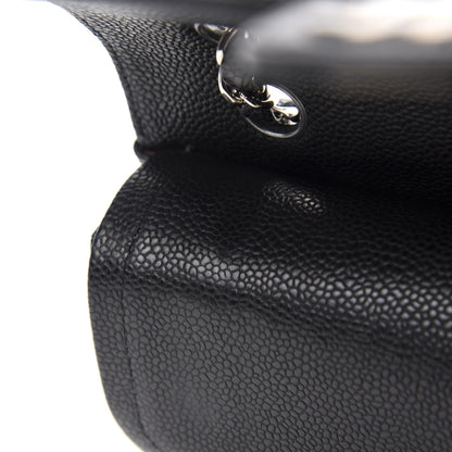 Chanel Caviar Quilted Medium Double Flap Black 9 of 14