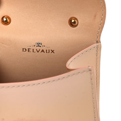 Delvaux Patent Calfskin Mini Brillant Bag Charm Beige 5 of 9