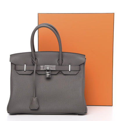 Hermes Togo Birkin 30 Etain 10 of 10