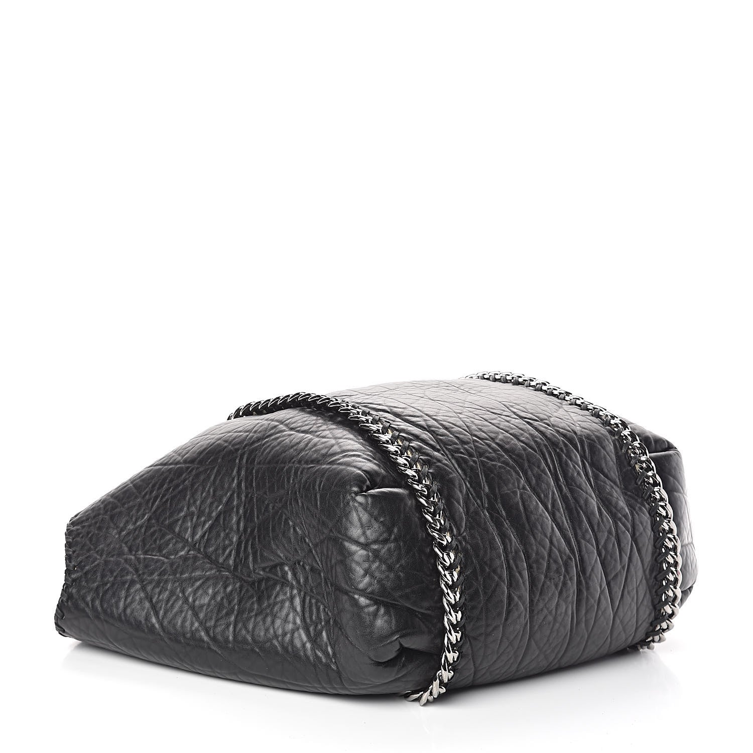 Stella McCartney Faux Shearling Chain Falabella Tote Black 4 of 9