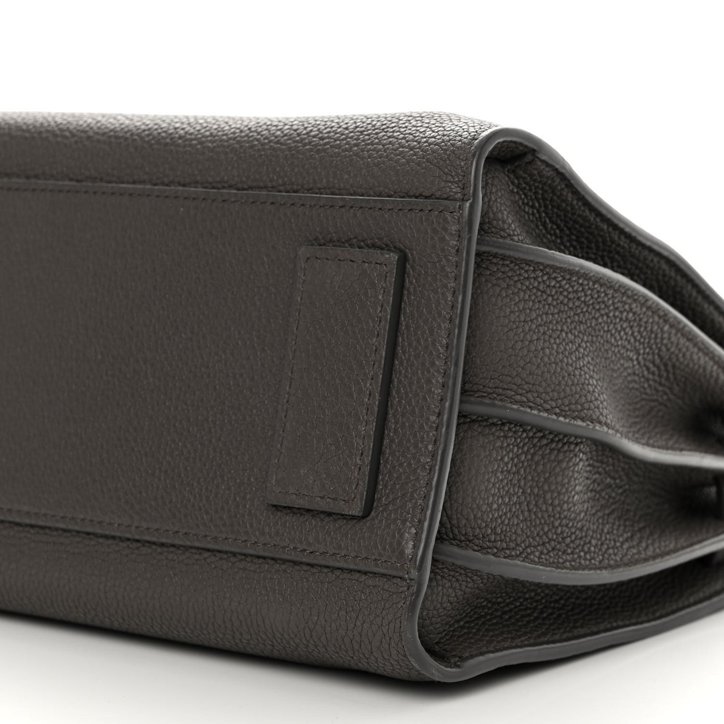 Grained Calfskin Baby Sac De Jour Souple Fog