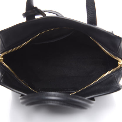 Alexander McQueen Pebbled Calfskin Mini Padlock Tote Black 5 of 10
