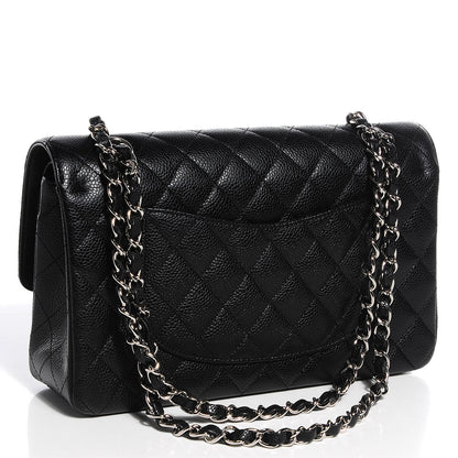 Chanel Caviar Quilted Medium Double Flap Black 3 of 9