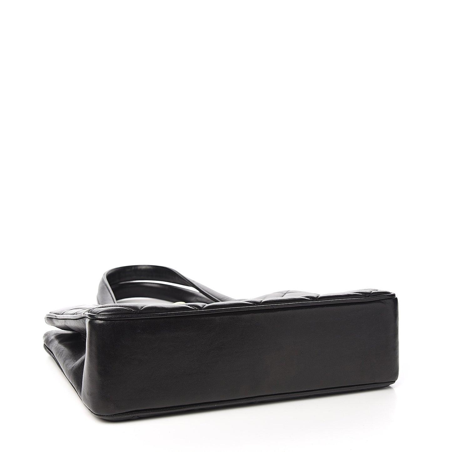 Lambskin Quilted CC Shoulder Bag Black