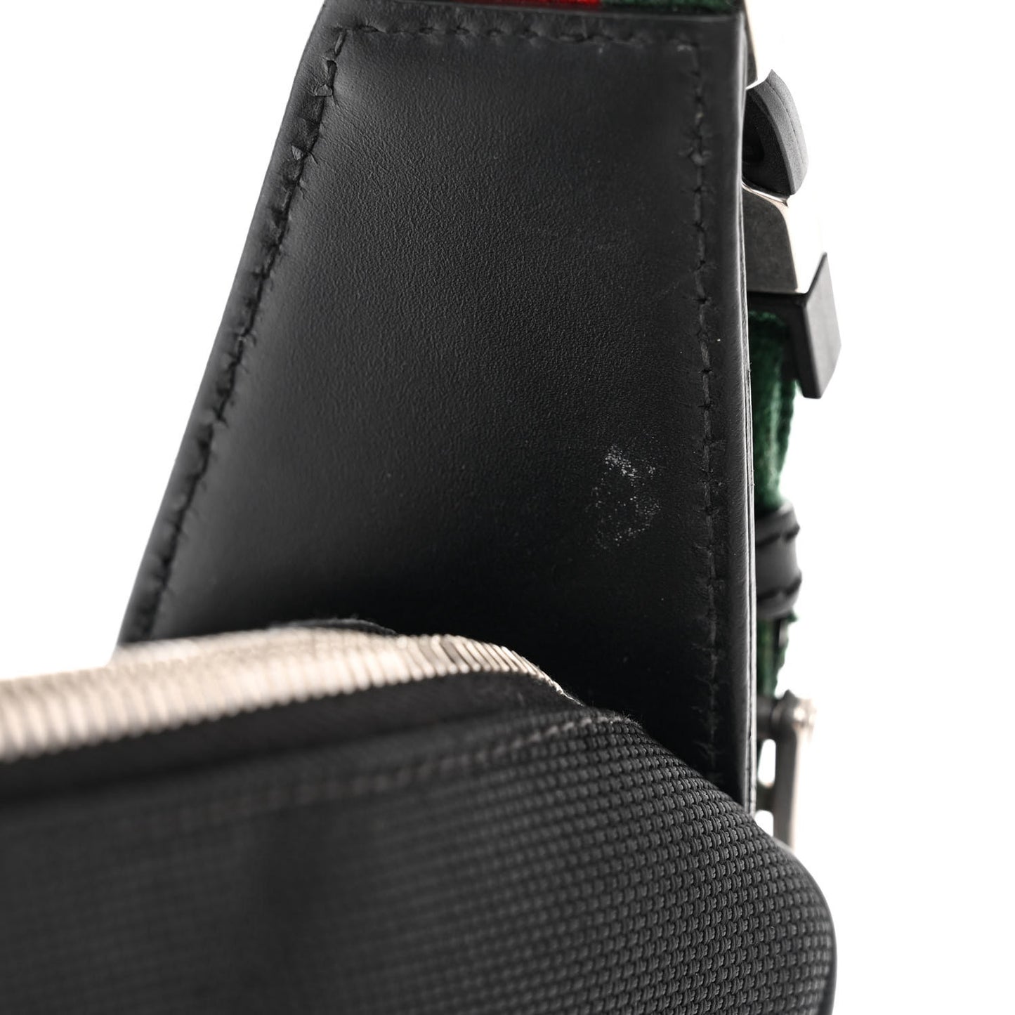Techno Canvas Web Large Belt Bag Black