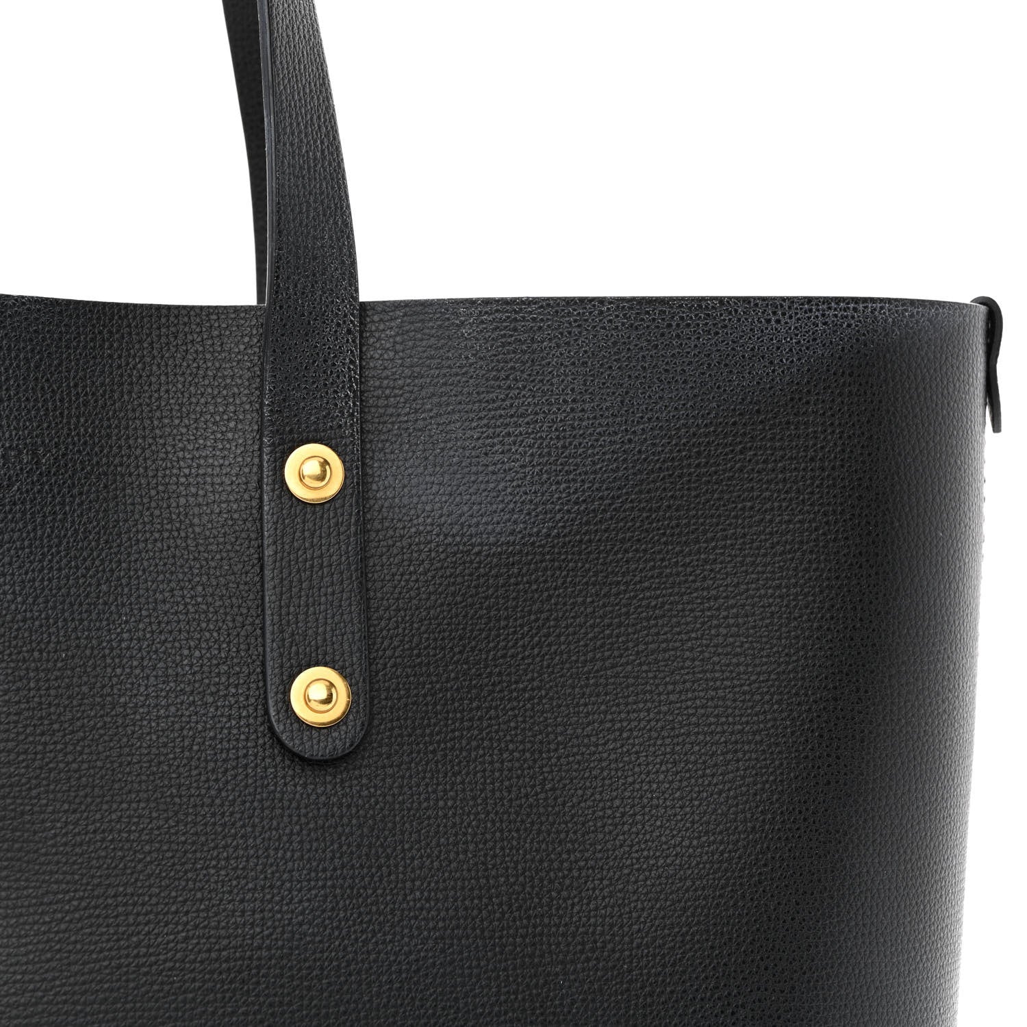 Burberry Grainy Calfskin Haymarket Check Tote Black 14 of 14