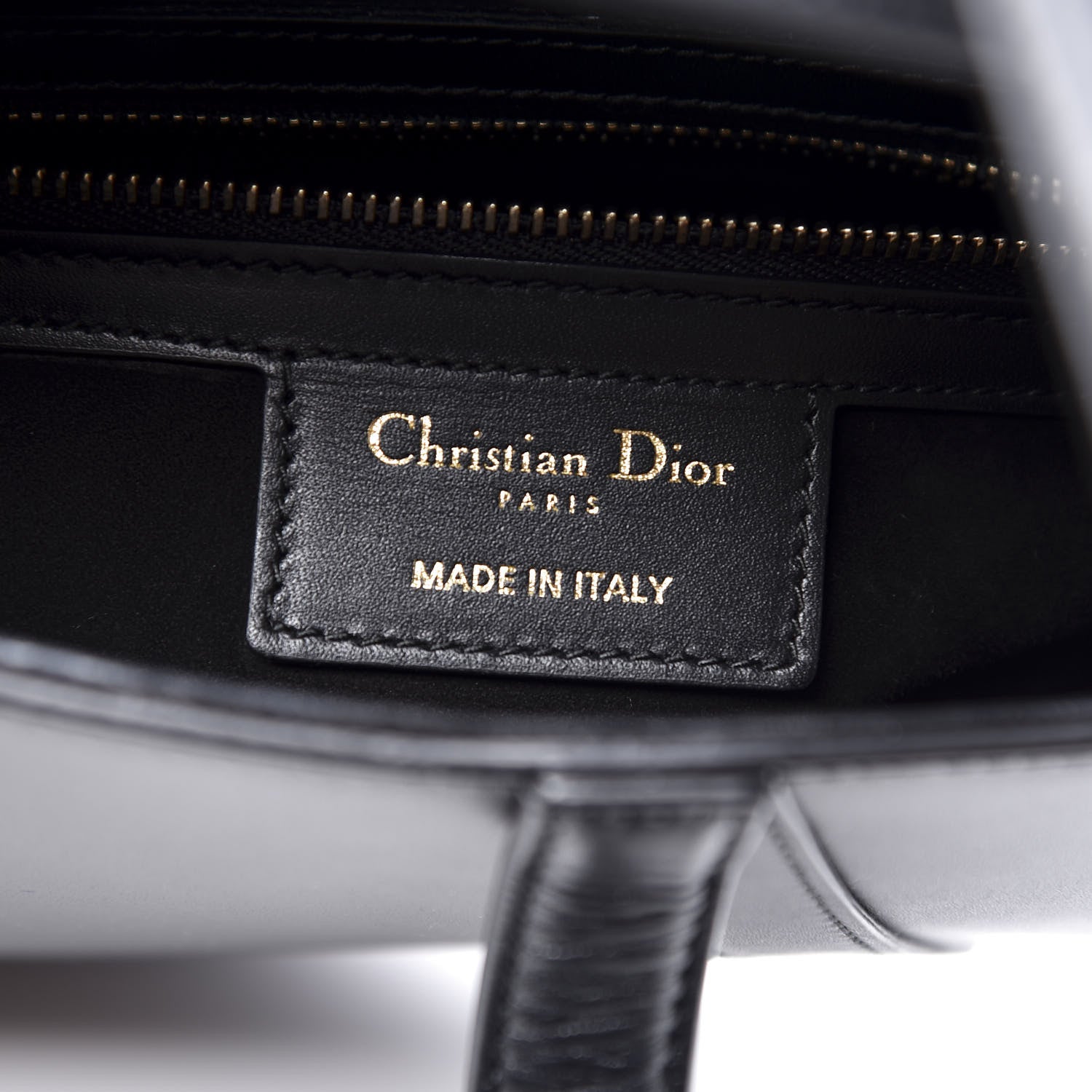 Christian Dior Calfskin Saddle Bag Black 7 of 10