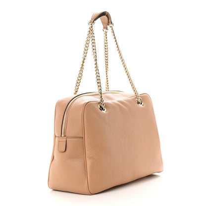 Gucci Pebbled Calfskin Medium Soho Bowler Camelia 3 of 10