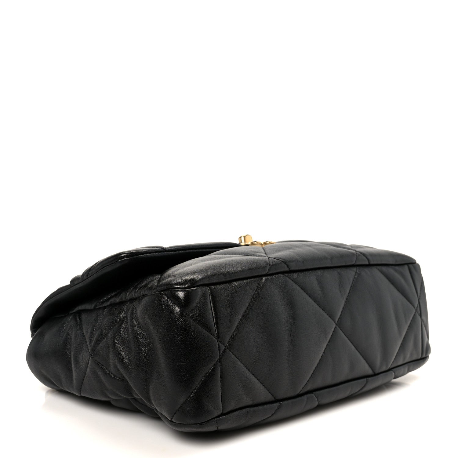 Chanel Goatskin Quilted Large Chanel 19 Flap Black 4 of 10