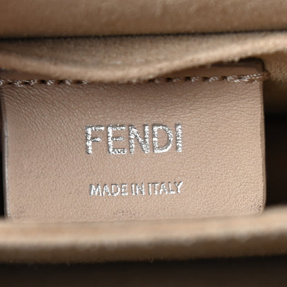 Fendi Vitello Liberty Scalloped Studded Small Kan I Shoulder Bag Grigio Perla 8 of 9
