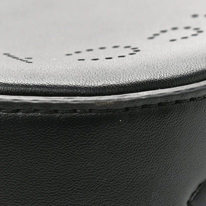 Stella McCartney Eco Alter Nappa Perforated Round Logo Crossbody Black 12 of 16