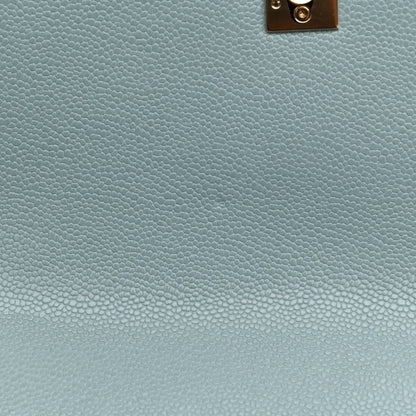 Chanel Caviar Quilted Medium Business Affinity Flap Light Blue 10 of 11