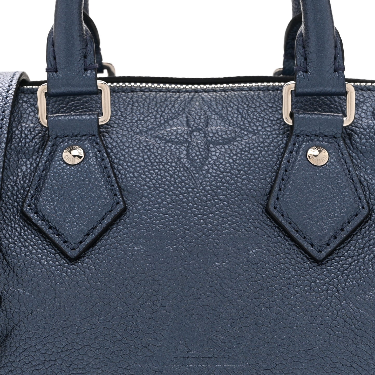 Metallic Empreinte Monogram Giant Speedy Bandouliere 20 Navy Nacre