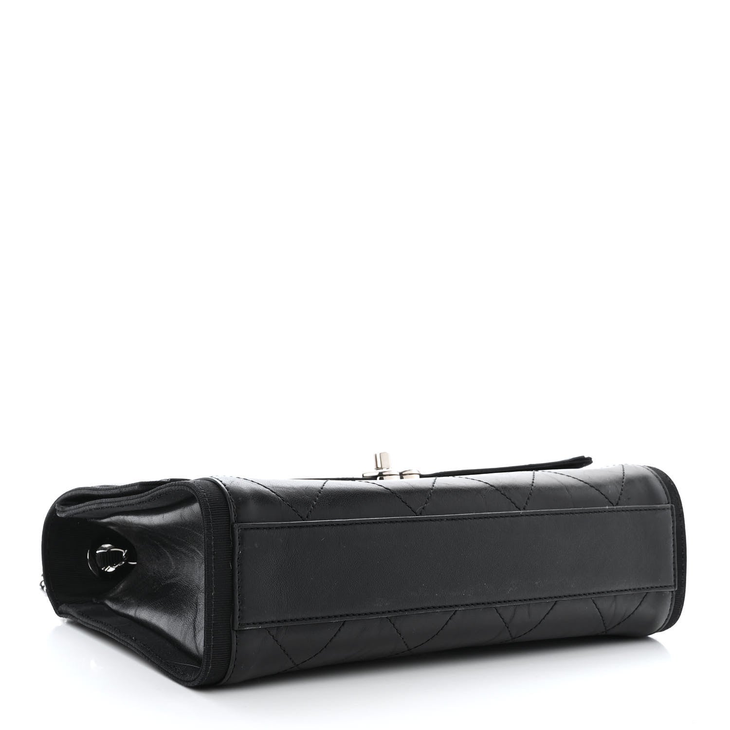 Chanel Crumpled Calfskin Flap Bag Black 4 of 11