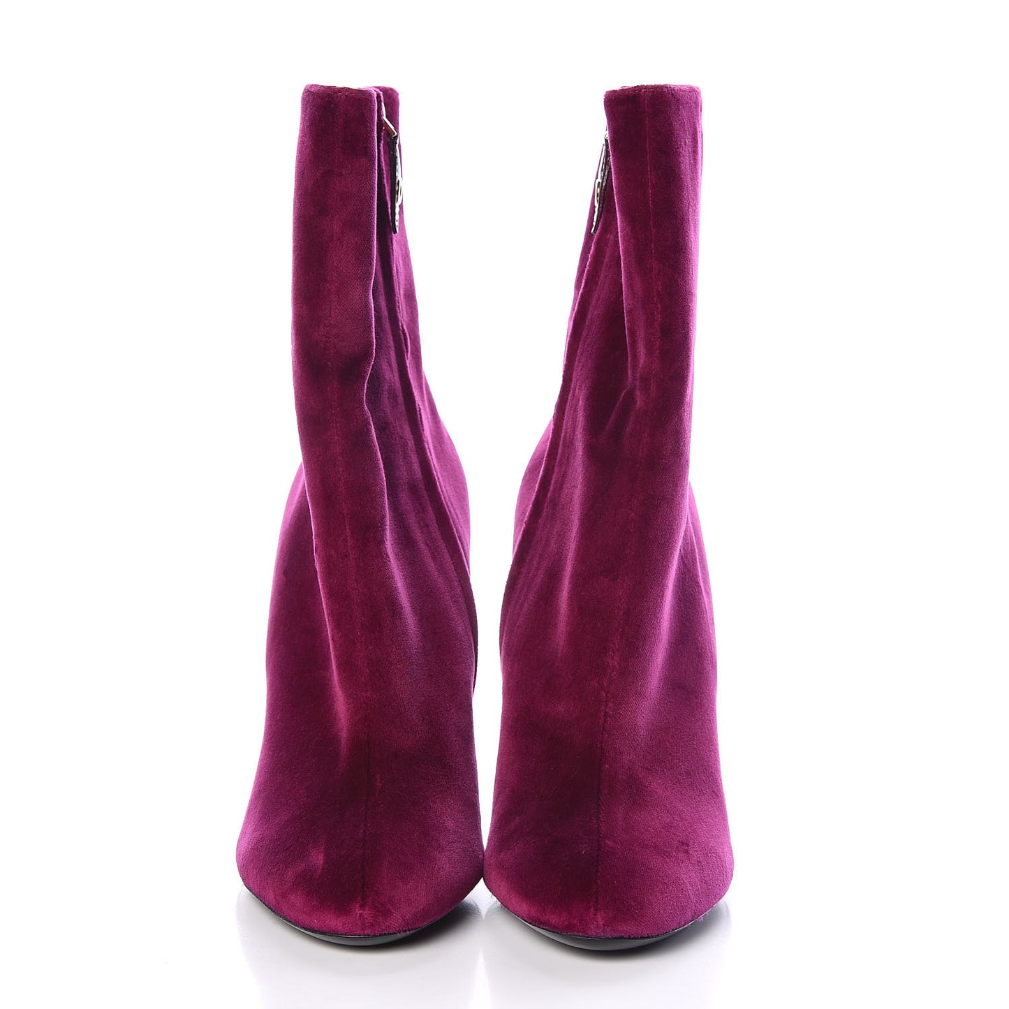 Velvet Monumental Ankle Boots 38.5 Magenta