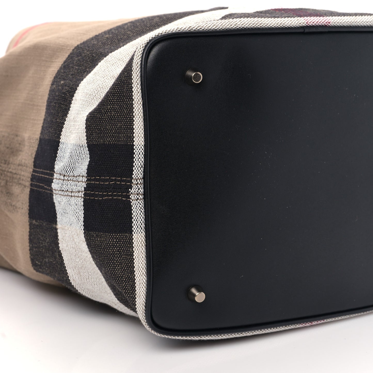 Canvas Mega Check Medium Susanna Hobo Black