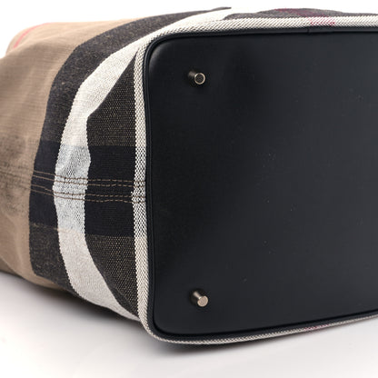 Burberry Canvas Mega Check Medium Susanna Hobo Black 8 of 9