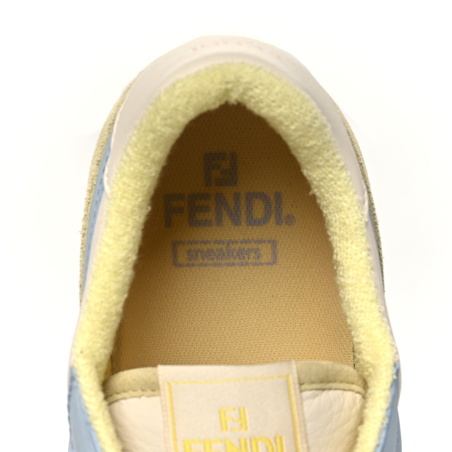 Suede Vitello Fendi Match Low Top Sneakers 41 Straw Azzurro Poison Connecticut