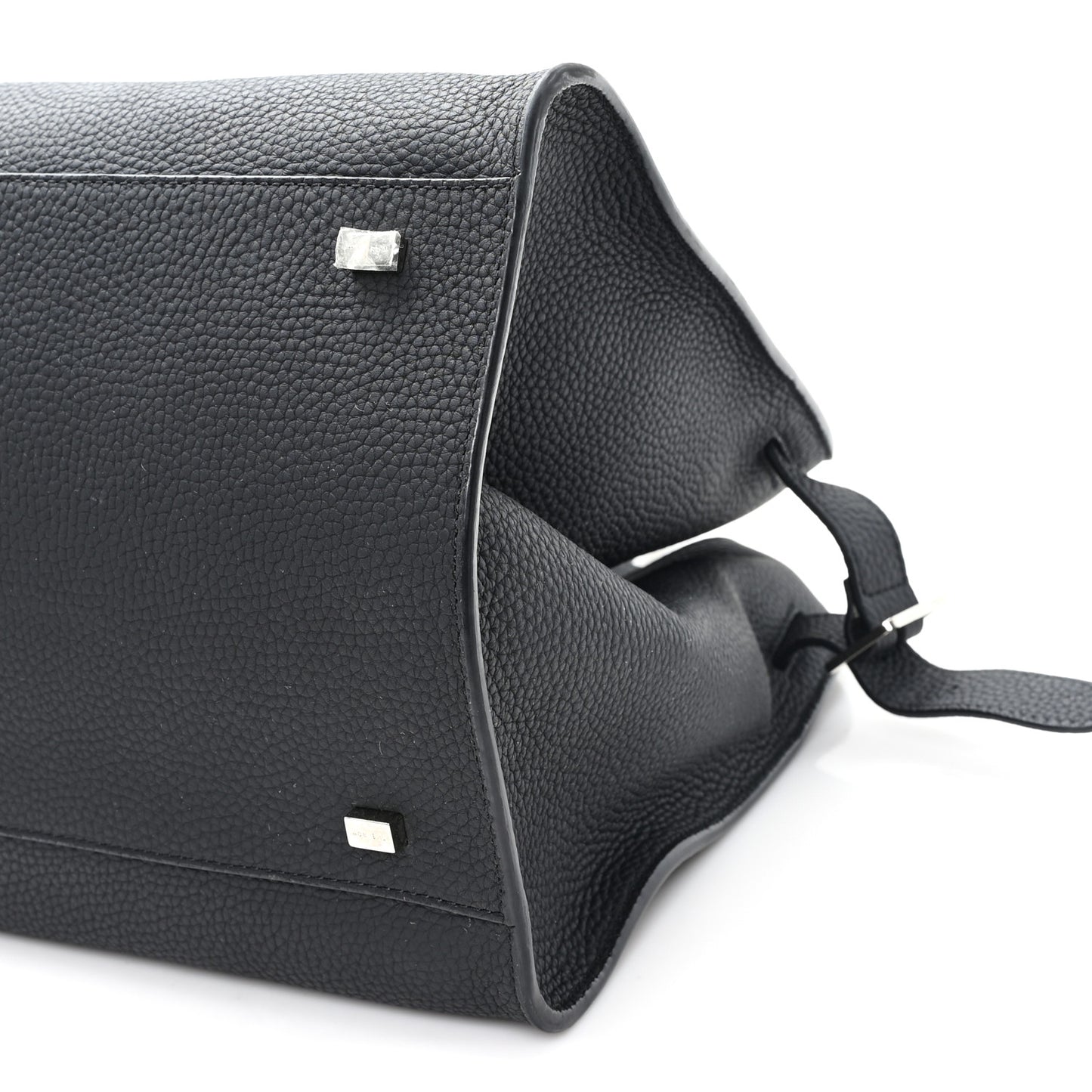 Matte Grained Calfskin Soft Margaux 15 Black