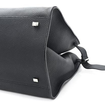 The Row Matte Grained Calfskin Soft Margaux 15 Black 9 of 10